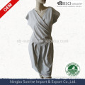 Women cotton elastane knitted sleeveless dress
